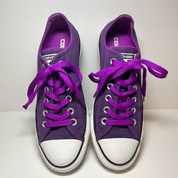 Converse Chuck Taylor All Star Ox Purple - Pre-Owned, Women's Size 7 540246F - Picture 2 of 6